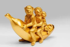 KARE DESIGN Dekofiguren Tiere & Pflanzen-Deko-Objekt Banana Ride Gold