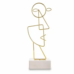 Dekofiguren| Deko-Objekt Gesicht Gold