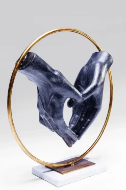 KARE DESIGN Dekofiguren-Deko-Objekt Heart Hand Blau