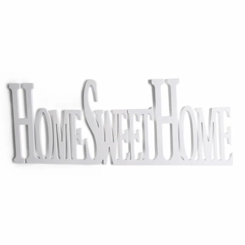 Dekofiguren| Deko-Objekt Home Sweet Home 76 x 29 cm Weiß