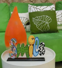 Deko-Objekt Schriftzug - Smile 30 cm<Toms Company Best