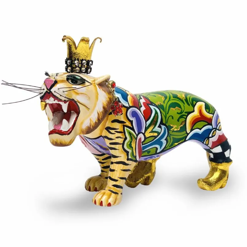 Toms Company Dekofiguren Tiere & Pflanzen-Deko-Objekt Tiger Shir Khan Bunt