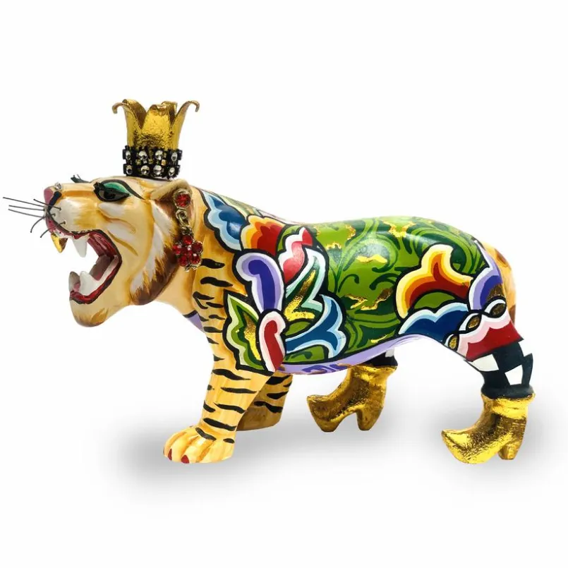 Toms Company Dekofiguren Tiere & Pflanzen-Deko-Objekt Tiger Shir Khan Bunt