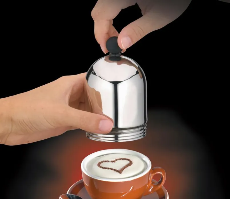 Cilio Kaffee & Tee-Dekorierstreuer Ø 7 cm Silber