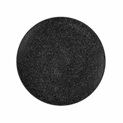 Tischdeko|Dekorationsartikel-Deko-Teller Gehämmert Ø 33 cm Schwarz