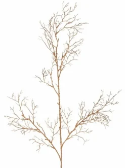 Grünpflanzen-Deko-Zweig 71 cm Champagner
