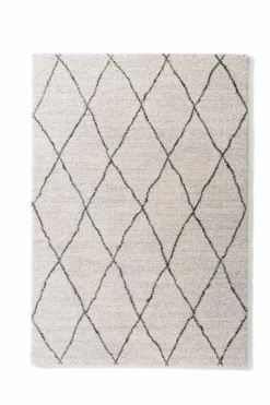 Moderne Teppiche| Designteppich Somany 80 x 150 cm Schwarz / Weiß