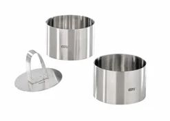 Backzubehör|GEFU Dessertringe Forma 3tlg. Silber