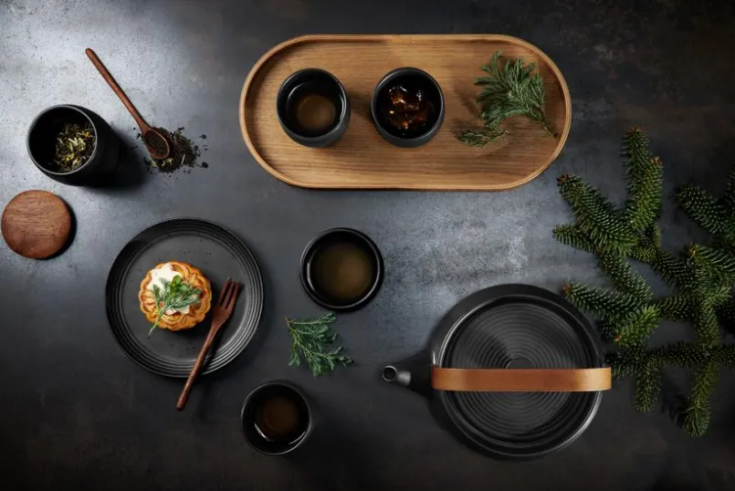 ASA Selection Geschirr-Dessertteller Japandi Ø 17,5 cm Schwarz