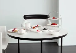 Geschirr|ASA Selection Dessertteller Ligne Noire Ø 14,5 cm Weiß