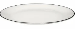 Geschirr|ASA Selection Dessertteller Ligne Noire Ø 14,5 cm Weiß