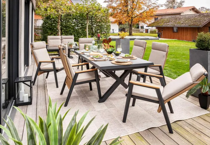 Gartenstühle|Gartensessel-Dining Sessel Salines Natur / Beige