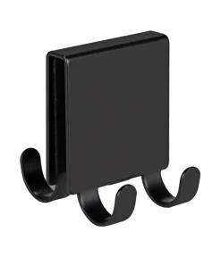 Duschvorhänge|SCHÖNER WOHNEN-Kollektion Doppelduschhaken Brola 6,5 x 15 cm Schwarz