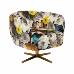 KARE DESIGN Sessel-Drehsessel Peony Flower 84685 Bunt
