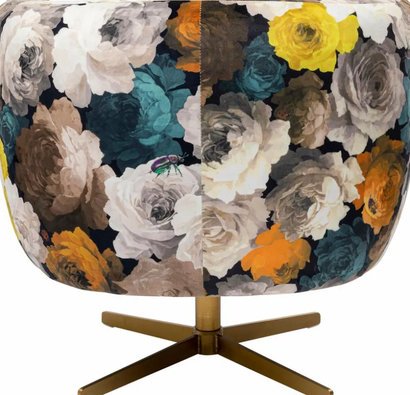 KARE DESIGN Sessel-Drehsessel Peony Flower 84685 Bunt