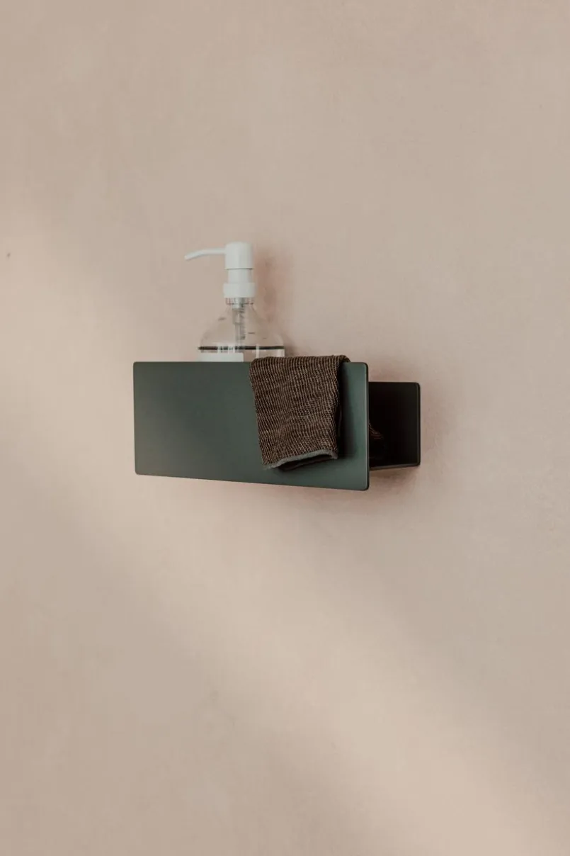 Badzubehör|Metallbude Duschablage Shea 30 - ohne Bohren Green