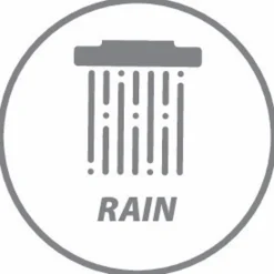 WENKO Badzubehör-Duschkopf Watersaving Silber