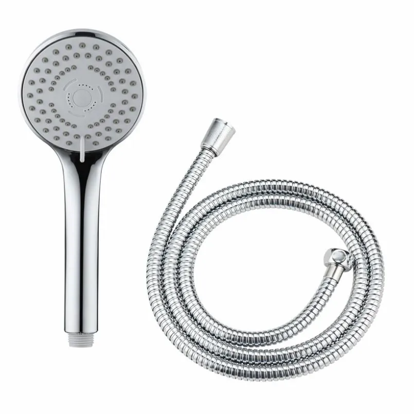WENKO Badzubehör-Duschkopf-Set Basic Line Silber