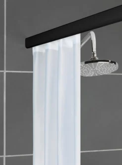 SCHÖNER WOHNEN-Kollektion Duschvorhänge-Duschschiene Jete Schwarz