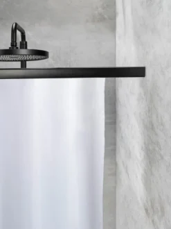 SCHÖNER WOHNEN-Kollektion Duschvorhänge-Duschschiene Jete Schwarz