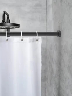 SCHÖNER WOHNEN-Kollektion Duschvorhänge-Duschstange Obleon Schwarz