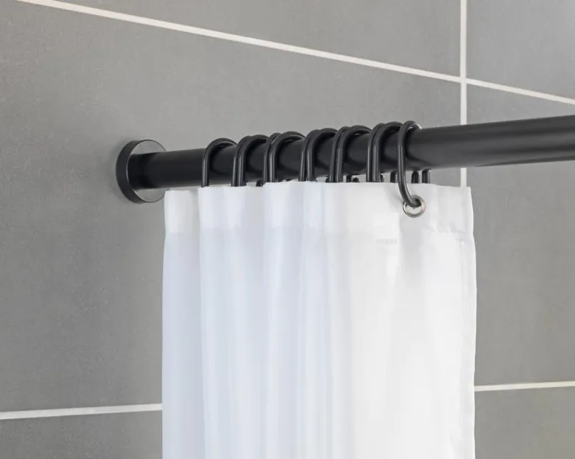 SCHÖNER WOHNEN-Kollektion Duschvorhänge-Duschstange Obleon Schwarz