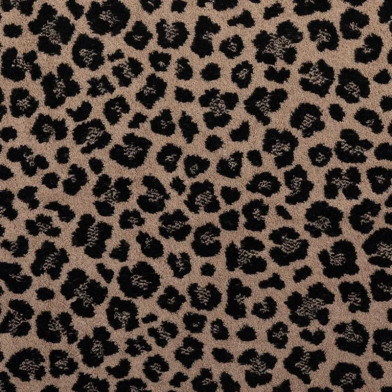 Hand- & Duschtücher-Duschtuch Leo 70 x 140 cm Schwarz / Braun