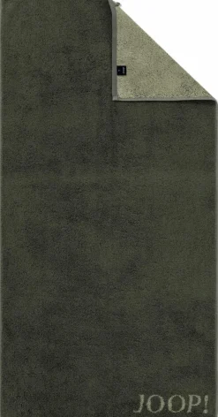 JOOP! Hand- & Duschtücher-Duschtuch Contour Doubleface 80x150 cm Oliv