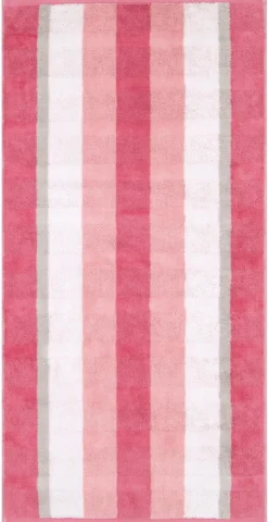 CaWö Hand- & Duschtücher-Duschtuch Noblesse Stripes 80 x 150 cm Altrosa