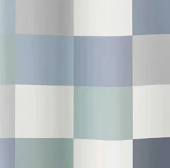 Duschvorhänge|Kleine Wolke Duschvorhang Check 180 x 200 cm Blau