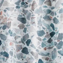 Duschvorhänge|WENKO Duschvorhang Terrazzo 180 x 200 cm Grau