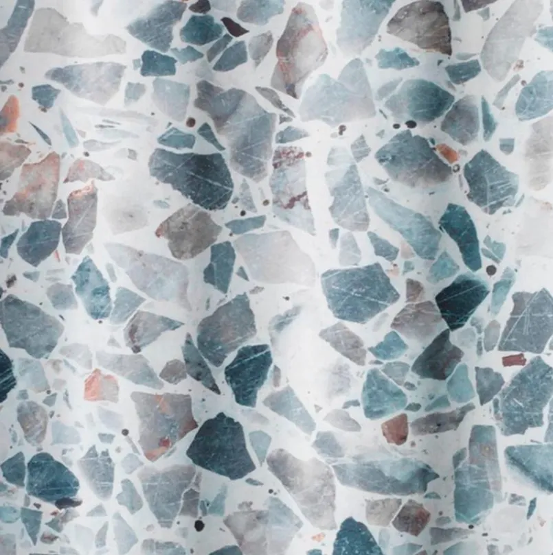 Duschvorhänge|WENKO Duschvorhang Terrazzo 180 x 200 cm Grau
