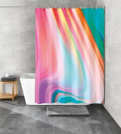 Kleine Wolke Duschvorhänge-Duschvorhang Vibes 180 x 200 cm Bunt