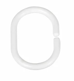 SCHÖNER WOHNEN-Kollektion Duschvorhänge-Duschvorhangringe 3 x 4,5 cm Weiß