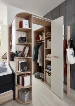 WIMEX Kinderzimmer Schränke|Kinderzimmer Schränke-Eckkleiderschrank Cariba Eiche