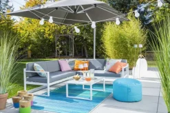 Loungemöbel-Sets| Ecklounge Cascano 3tlg. Weiß