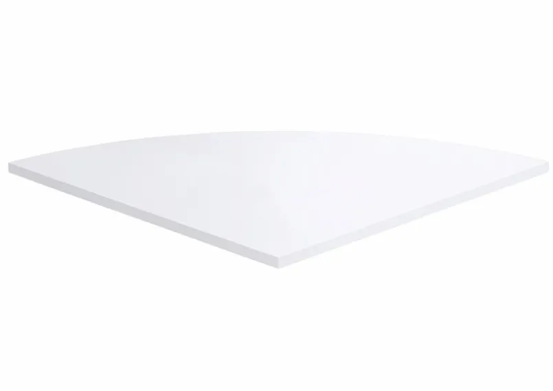 Schreibtische|Büromöbel-Serien|FMD Eckplatte Calvia, 80 x 80 cm Weiß