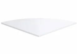 Schreibtische|Büromöbel-Serien|FMD Eckplatte Calvia, 80 x 80 cm Weiß
