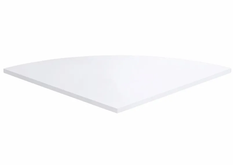 Schreibtische|Büromöbel-Serien|FMD Eckplatte Calvia, 80 x 80 cm Weiß