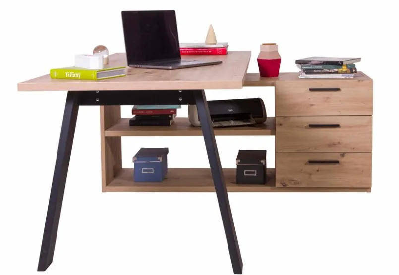 Composad Schreibtische-Eckschreibtisch Davinci Eiche