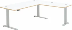 Innostyle Schreibtische-Eckschreibtisch elektrisch Memphis Weiß