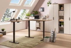 Schreibtische|Composad Eckschreibtisch elektrisch Energia Artisan-Eiche / Anthrazit