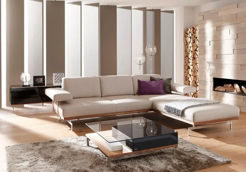 JOOP! Sofas & Couches-Ecksofa 24/7 (8106) Nebel