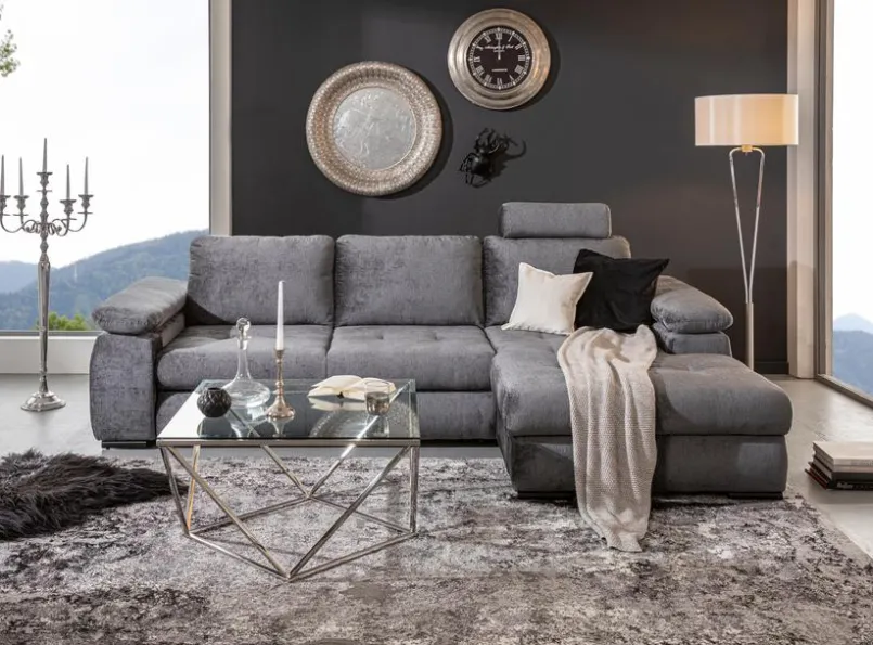 Schlafsofas|Schlafsofas|filippo Ecksofa Bronko Dunkelgrau