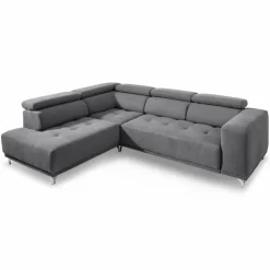 SOMETA Sofas & Couches-Ecksofa Cancun Mittelgrau