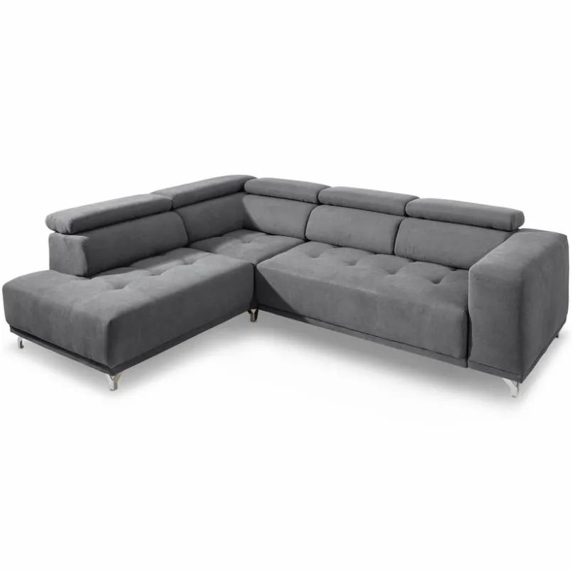 SOMETA Sofas & Couches-Ecksofa Cancun Mittelgrau