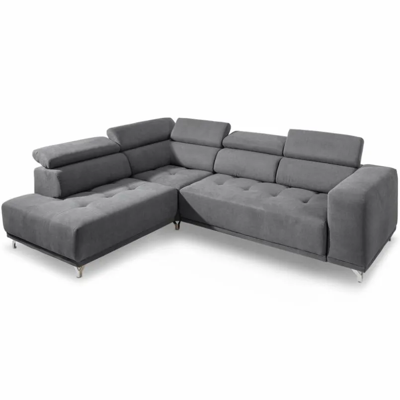 SOMETA Sofas & Couches-Ecksofa Cancun Mittelgrau