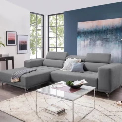 Sofas & Couches|SOMETA Ecksofa Cancun Mittelgrau