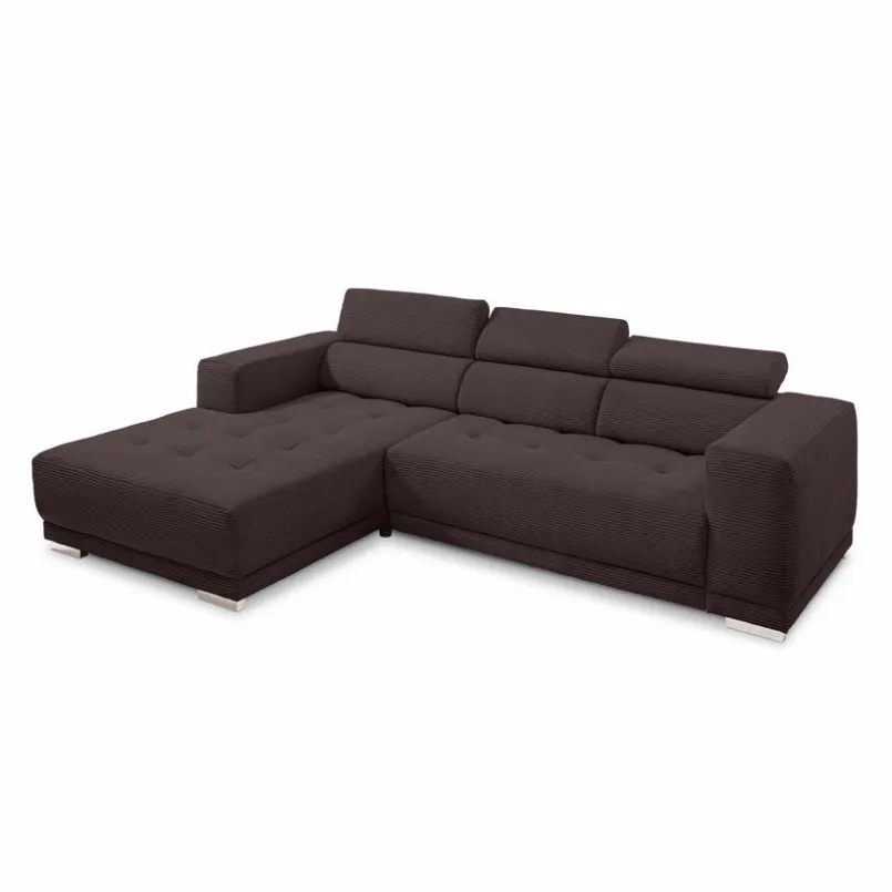 SOMETA Sofas & Couches-Ecksofa Cocoon Cord Braun