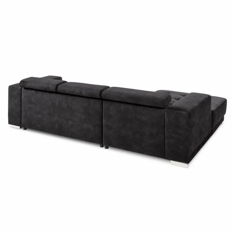 SOMETA Sofas & Couches-Ecksofa Cocoon Samt Graphit